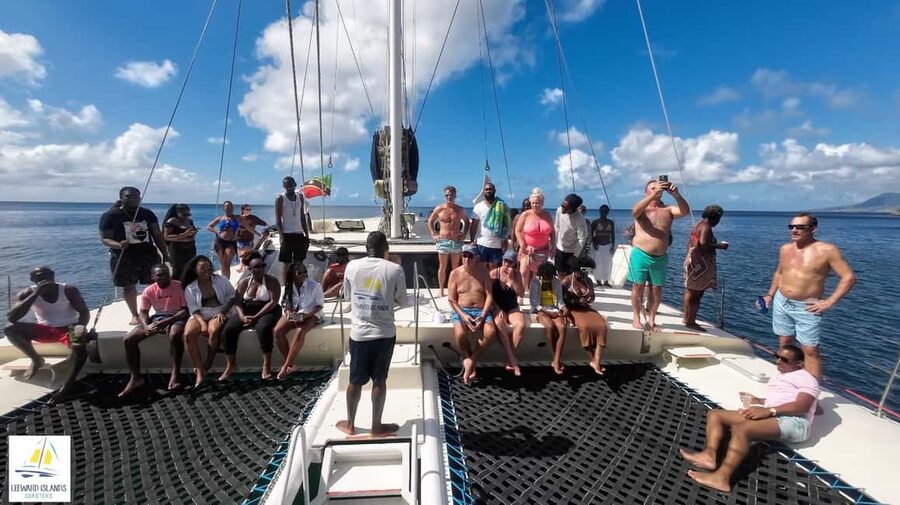 Basseterre: St Kitts 4-hour Catamaran Snorkel Cruise & Lunch - An hour along St. Kitts’ Southeast Peninsula