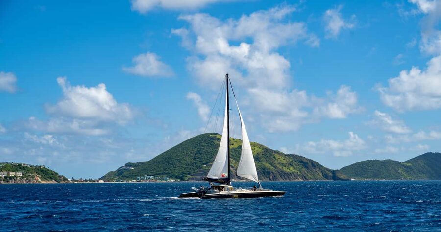 Basseterre: St. Kitts and Nevis Catamaran Tour with Lunch - Snorkeling at a cove reached only by sea