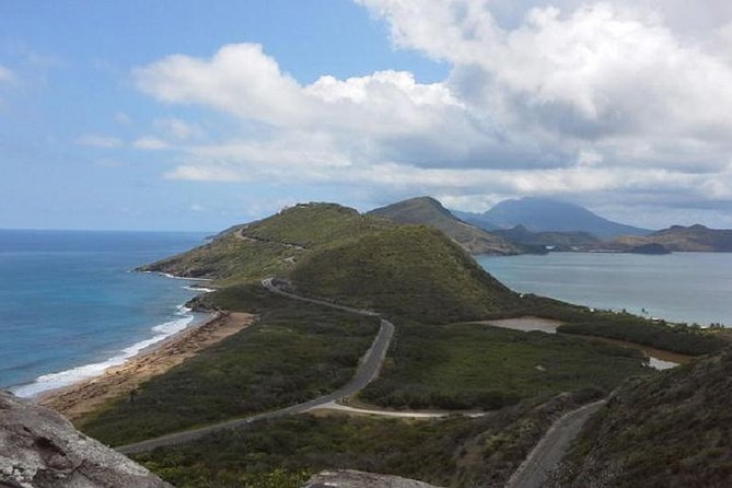 The Southeast Peninsula seen from Timothy Hill, Atlantic on one side and Caribbean on the other