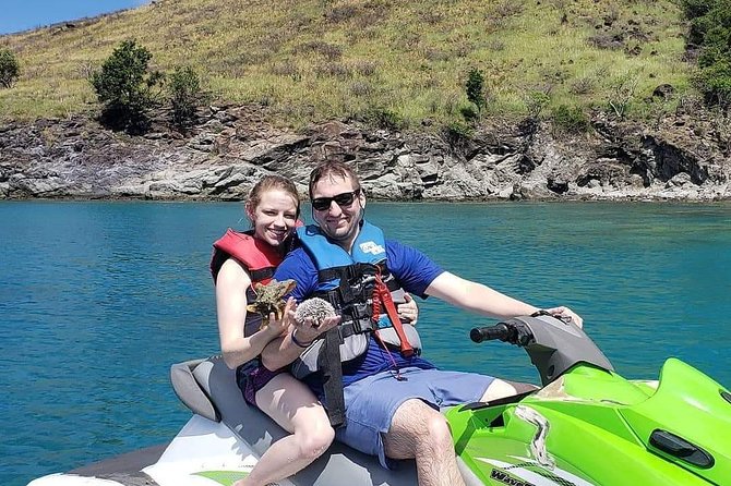 JetSki Snorkel Adventure - The jet-ski ride toward Shitten Bay