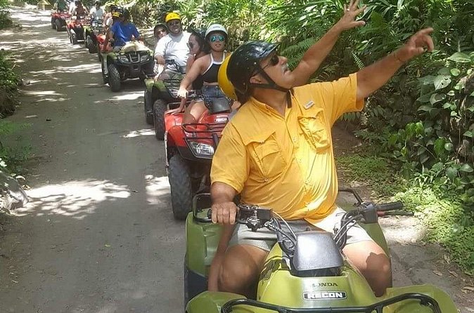 Jungle Bikes ATV Tour in St Kitts - The safety briefing and first ride
