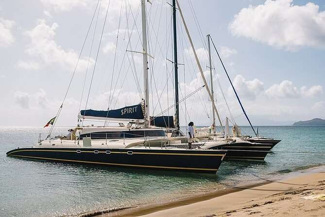 Leisure Full Day Catamaran (Blue, Aqua or LIC) - Crew service and safety on a shared boat