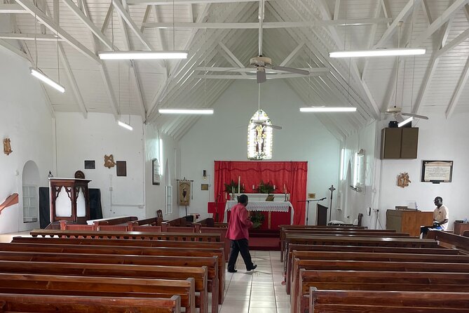 Nevis Panoramic Drive, Power Catamaran & Beach Experience - Two brief heritage stops