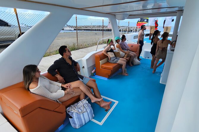 Private Half Day with Waterslide Boat - What happens from Frigate Bay Beach