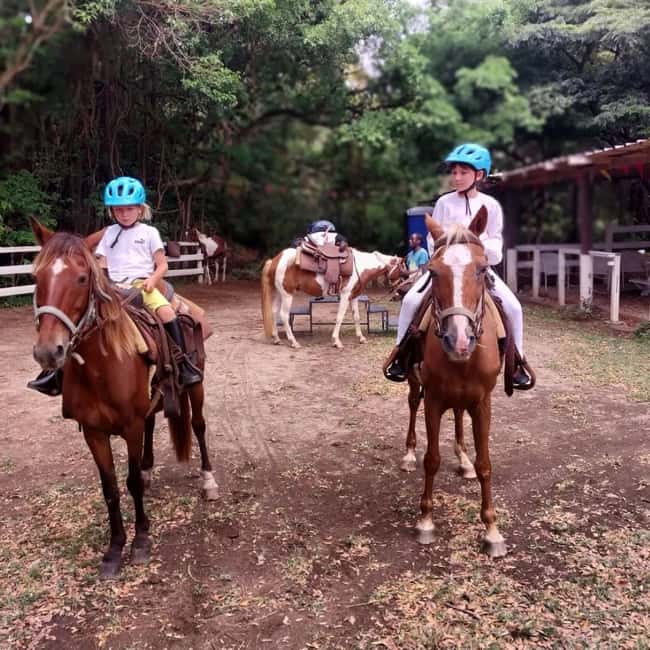 Scenic Horseback Trail - Riding through tropical plants and seasonal fruit