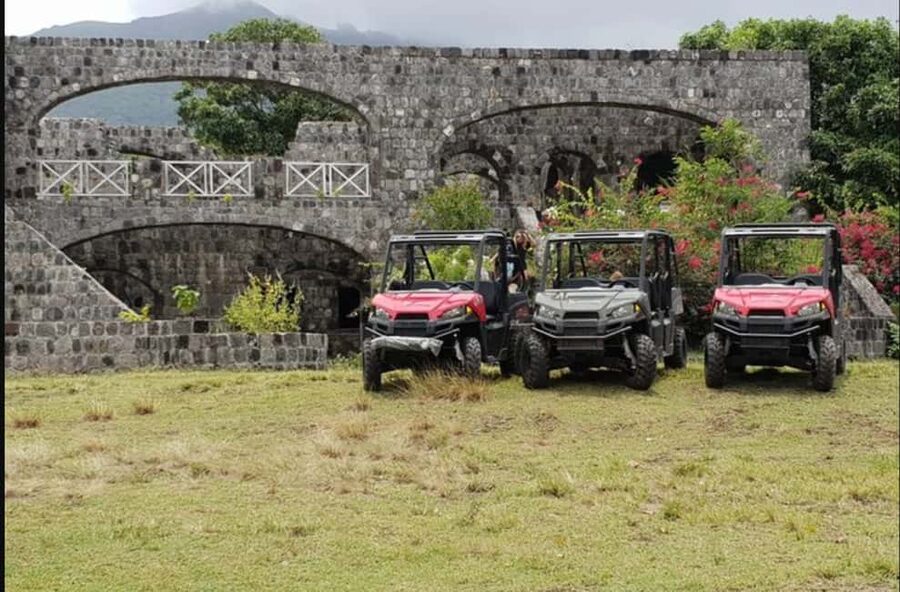 St. Kitts:Countryside Dune Buggy Tour - Mount Liamigya and the wider island view