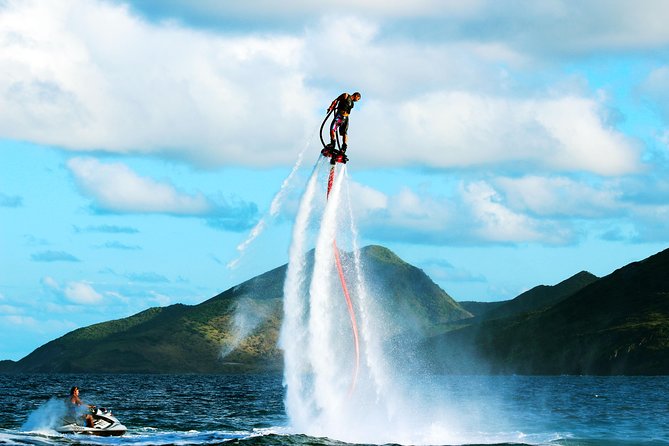 St Kitts Flyboarding Experience - Getting fitted with safety gear