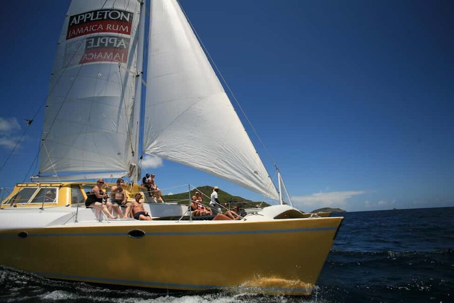 St. Kitts Full-Day Catamaran Cruise to Nevis - Sailing from Port Zante to Nevis