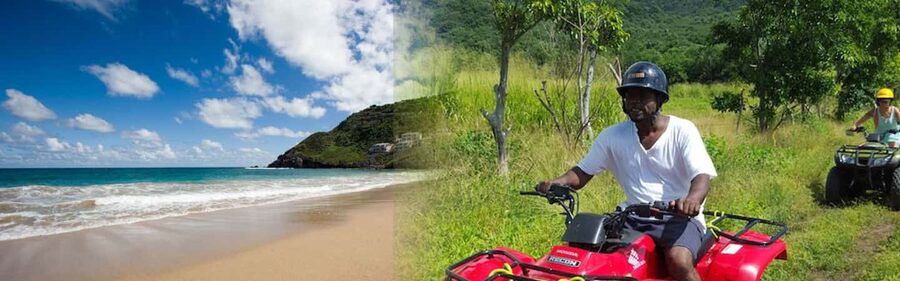St Kitts: Jungle Bikes Off-Road Buggy & Beach Tour - Getting ready for the buggy