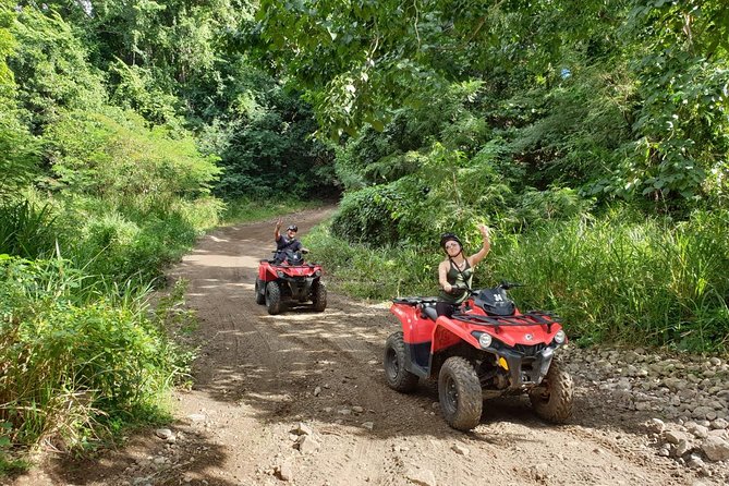 St Kitts Private ATV Adventure - The safety lesson and practice track
