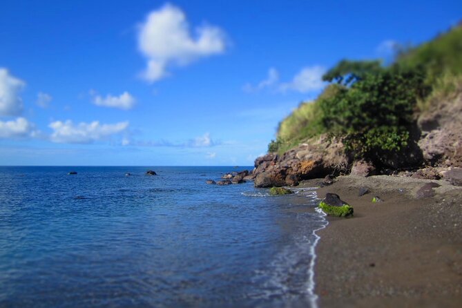 St.Kitts Sea Glass & Volcanic Black Sand Beach Day - Why a sea-glass beach makes this St. Kitts outing different