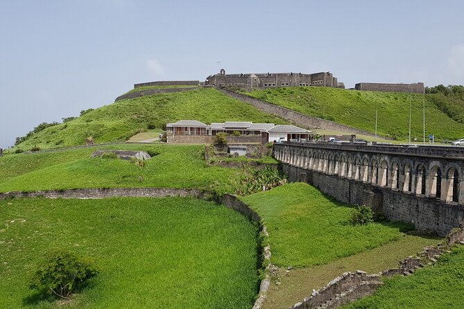 St Kitts Sightseeing Tour to Brimstone Hill Fortress with Beach Visit - Basseterre’s clock tower and former slave market