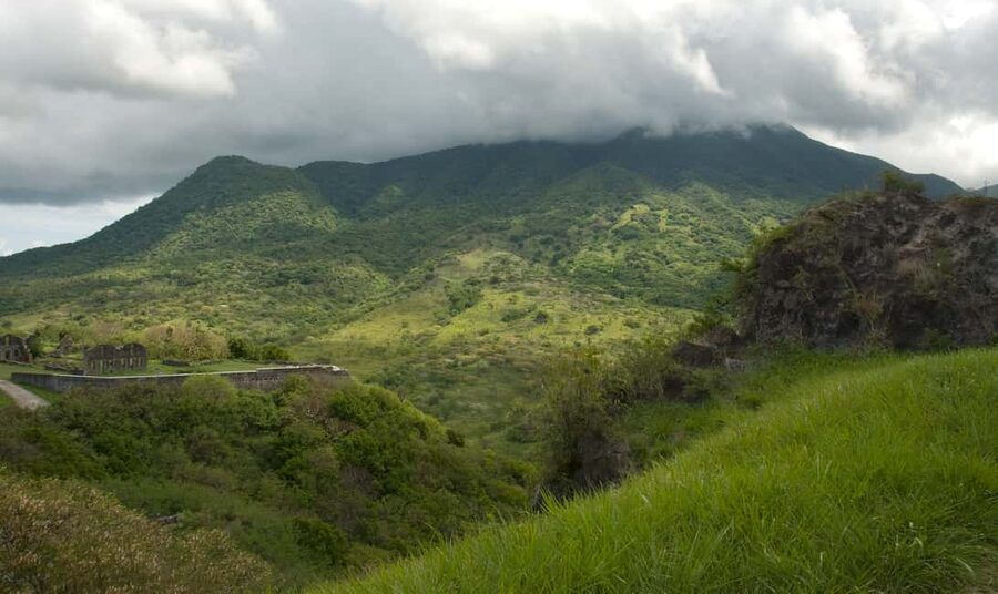 St. Kitts: Volcanic Hike Tour - The lower trail through rainforest