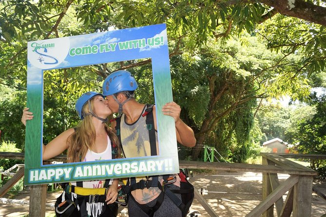 St. Kitts Zipline Experience - Lines 2, 3, and 4 rise above the valley