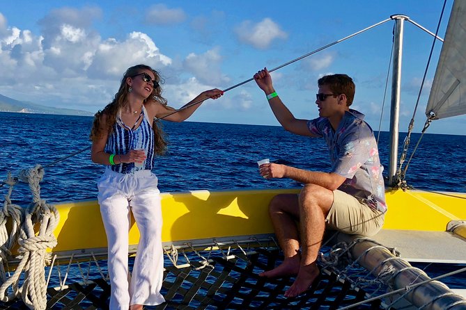 Sunset Cocktail Cruise of St Kitts - Watching the southeast peninsula turn amber