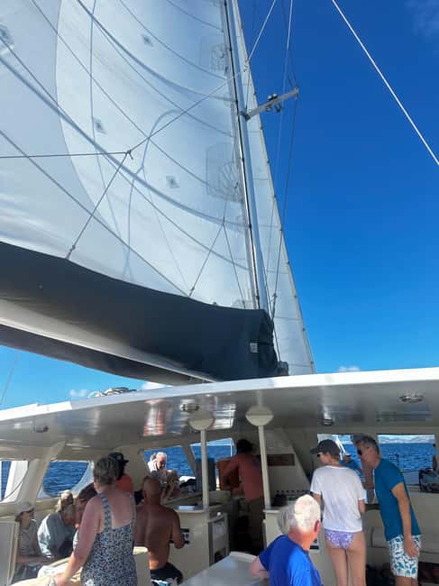 Two islands, One paradise - Snorkeling from the anchored catamaran